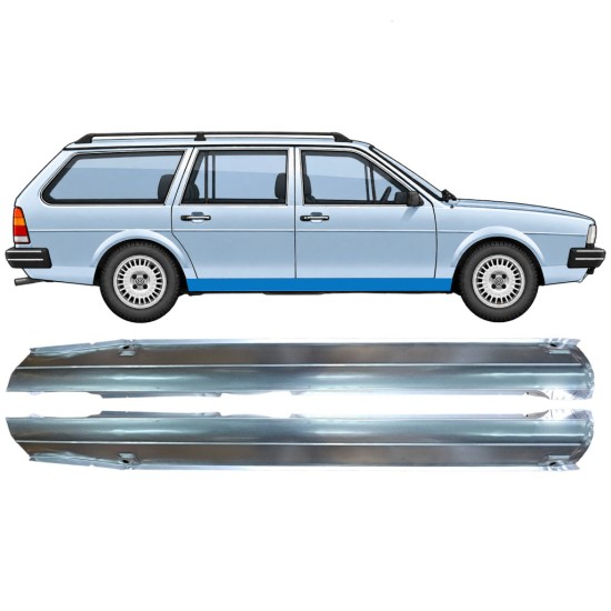 Pilns slieksnis priekš Volkswagen Passat B2 1980-1988 / Kreisais+Labais / COMBI / SEDAN / HATCHBACK / Komplekts 9604