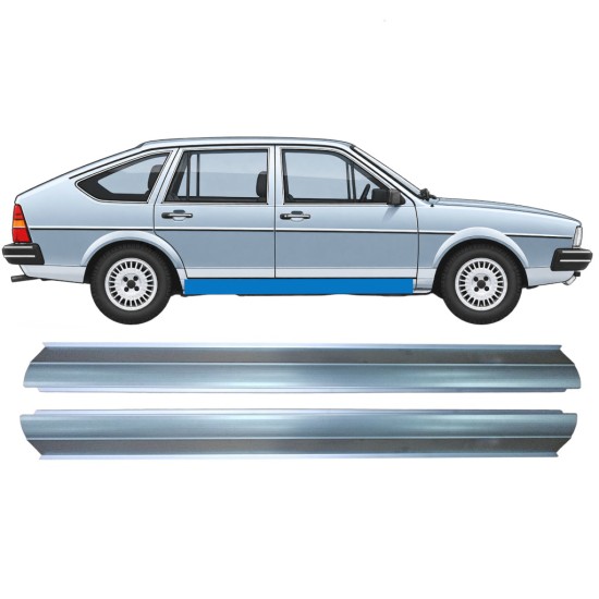 Slieksnis priekš Volkswagen Passat B2 1980-1988 / Kreisais = Labais (simetrisks) / COMBI / SEDAN / HATCHBACK / Komplekts 11262