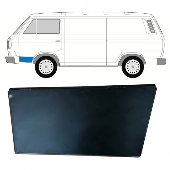 Priekšpuse durvju ārējais panelis priekš VW Transporter T3 1979-1992 / Kreisā 11090