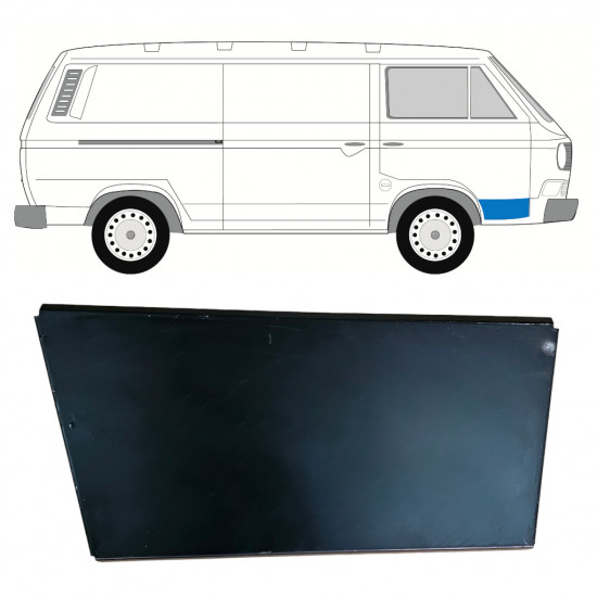 Priekšpuse durvju ārējais panelis priekš VW Transporter T3 1979-1992 / Labā 11089