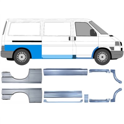 Remontdaļu komplekts priekš Volkswagen Transporter T4 1990-2003 / Kreisā / Labā / 14699