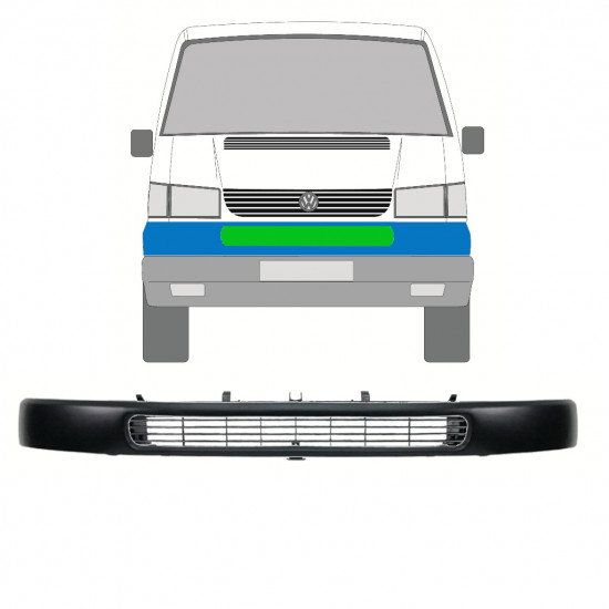 Priekšējais režģis priekš Volkswagen T4 Caravelle 1998-2003 /  9786