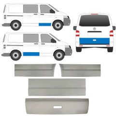 Durvju panelis priekš Volkswagen Transporter T5 2003-2015 / Kreisais+Labais / Komplekts 11394