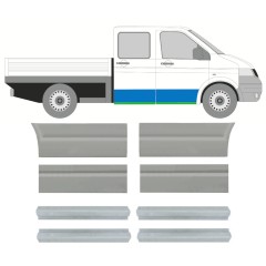 Aizmugurējo durvju slieksnis priekš Volkswagen Transporter T5 2003-2015 / Kreisais+Labais / Komplekts 10266