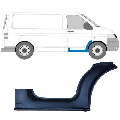 Priekšpuse durvju slieksnis  priekš VW Transporter T5 2003-2015 / Labā 7138