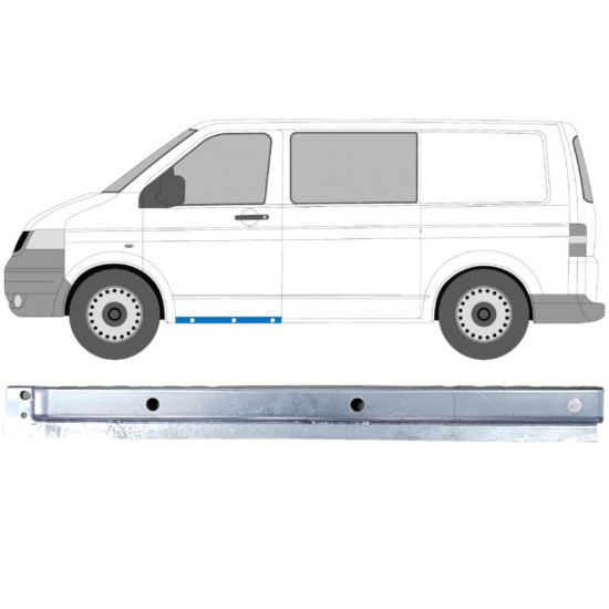 Priekšpuse durvju slieksnis  priekš VW Transporter T5 2003-2015 / Kreisā 12000