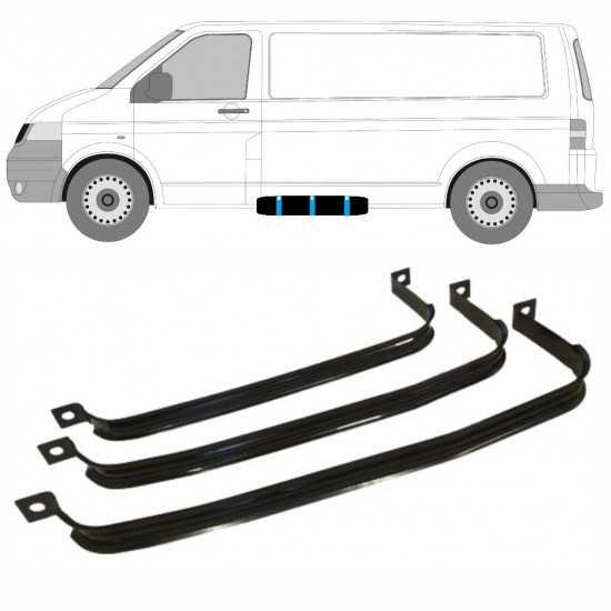 Degvielas tvertnes kronšteini priekš VW Transporter T5 2003-2015 9396