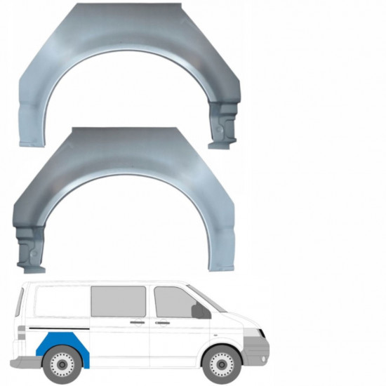 Aizmugurējā arka priekš VW Transporter T5 2003-2015 / Kreisais+Labais / Komplekts 10450