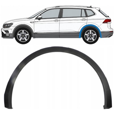 Aizmugurējā spārna sānu josla priekš Volkswagen Tiguan 2016-2024 Allspace / Kreisā 8194