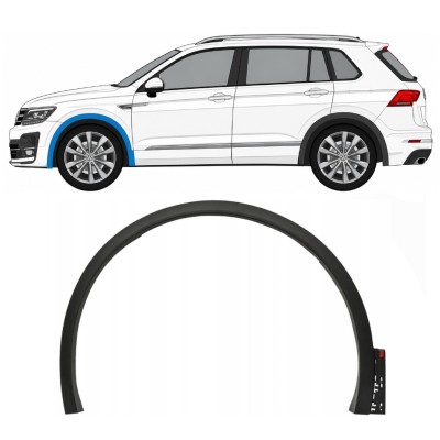 Priekšējā spārna sānu josla priekš Volkswagen Tiguan 2016-2024 R-Line / Kreisā 14862