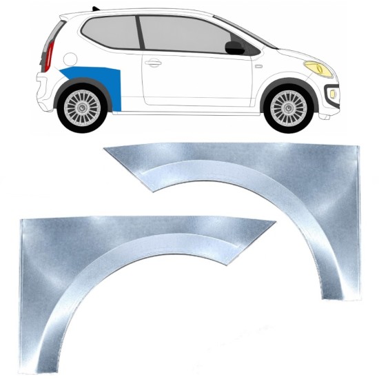 Aizmugurējā arka priekš Volkswagen UP! 2011- / Kreisais+Labais / Komplekts 17210