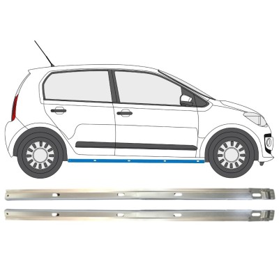Iekšējais slieksnis priekš Volkswagen UP! 2011- / Kreisais+Labais / Komplekts 14859