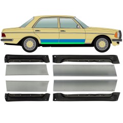 Priekšpuse un aizmugurējo durvju iekšējais un ārējais panelis priekš Mercedes W123 1975-1985 / Kreisais+Labais / Komplekts 9646