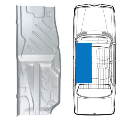 Apakšējā plāksne priekš Mercedes W123 1975-1985 / Kreisā 16051