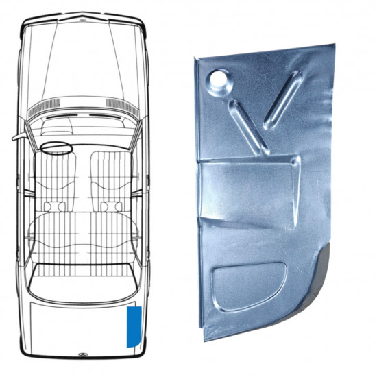 Bagāžas nodalījuma apakšējā plāksne priekš Mercedes W123 1975-1985 / Labā 8685