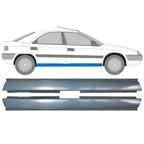 Slieksnis priekš Citroen Xantia 1993-2001 / Kreisais+Labais / Komplekts 10576