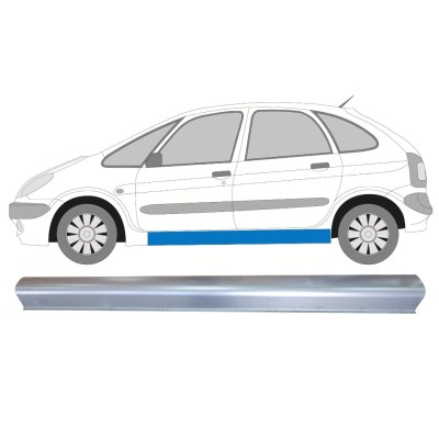 Sliekšņa apakšējā daļa priekš Citroen Xsara Picasso 1999-2012 / Kreisā 16889