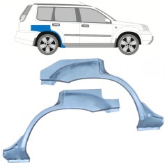 Aizmugurējā arka priekš Nissan X-Trail 2001-2007 / Kreisais+Labais / Komplekts 10129
