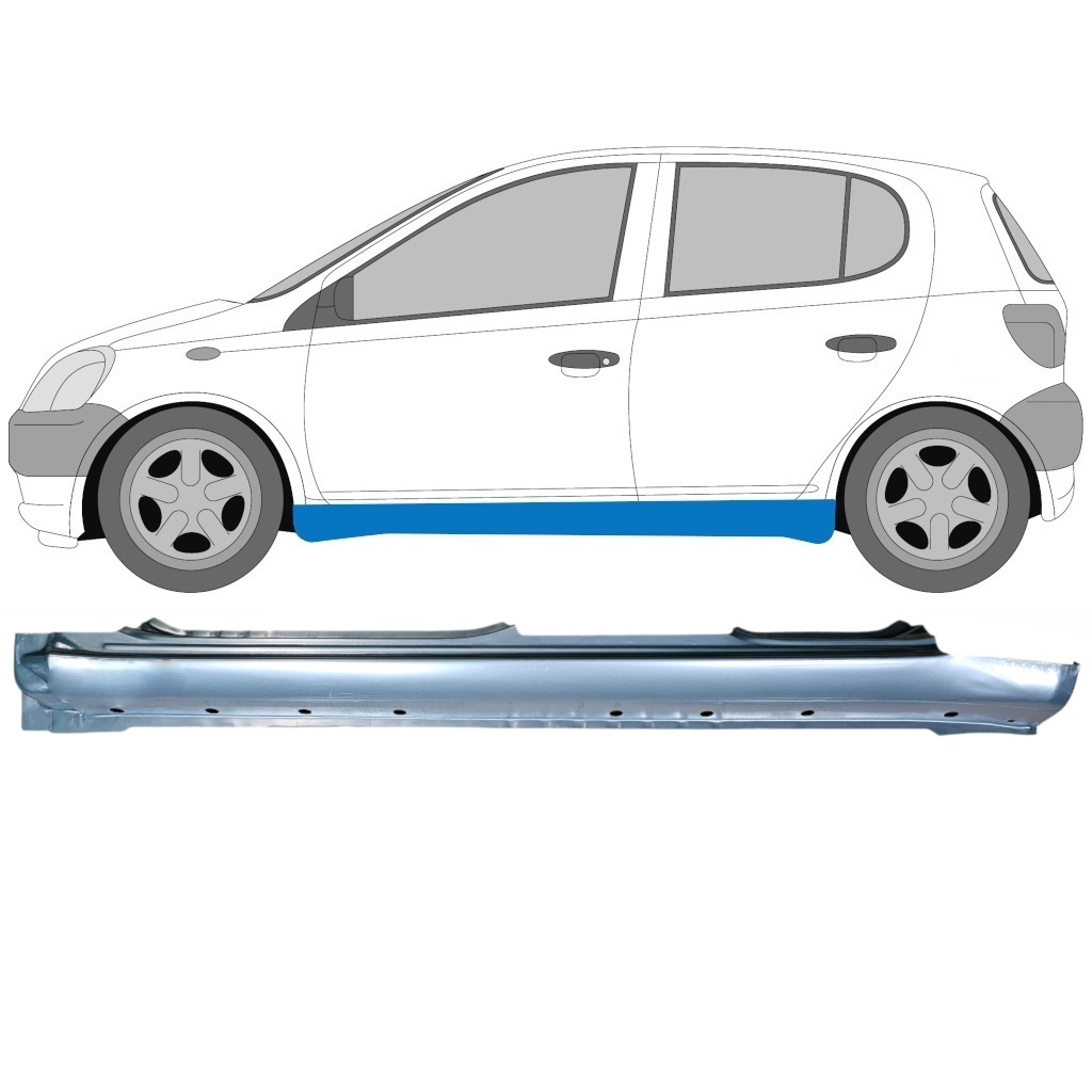 Pilns Slieksnis Priekš Toyota Yaris 1999-2005 / Kreisā 5465