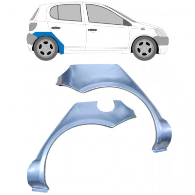 Aizmugurējā arka priekš Toyota Yaris 1999-2006 / Kreisais+Labais / Komplekts 9215