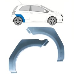 Aizmugurējā arka priekš Toyota Yaris 2006-2011 / Kreisais+Labais / Komplekts 11446