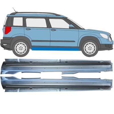 Pilns slieksnis priekš Skoda Yeti 2009- / Kreisais+Labais / Komplekts 15977