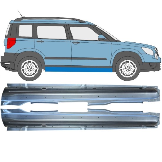 Pilns slieksnis priekš Skoda Yeti 2009- / Kreisais+Labais / Komplekts 15977