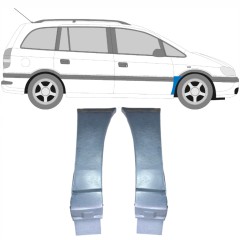 Priekšējā spārna daļa priekš Opel Zafira A 1999-2005 / Kreisais+Labais / Komplekts 9404