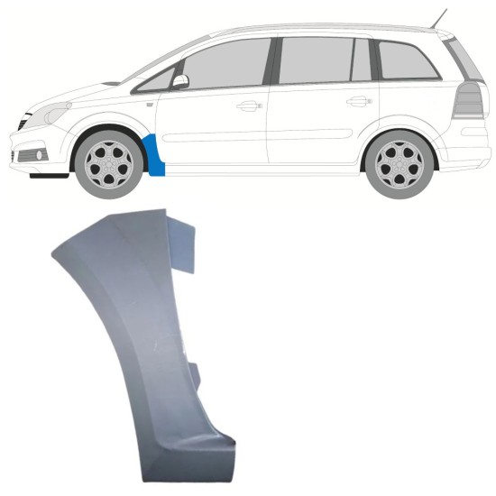 Priekšējā spārna daļa priekš Opel Zafira B 2005-2012 / Kreisā 16851