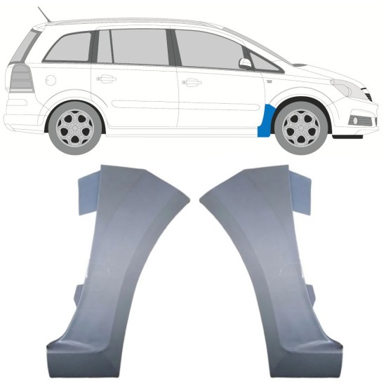 Priekšējā spārna daļa priekš Opel Zafira B 2005-2012 / Kreisais+Labais / Komplekts 16852