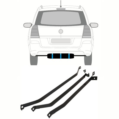 Degvielas tvertnes kronšteini priekš Opel Zafira B 2005-2012 16026