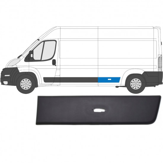 Aizmugurējā sānu josla ar atveri lukturim priekš Fiat Ducato 2006- / Kreisā 6549