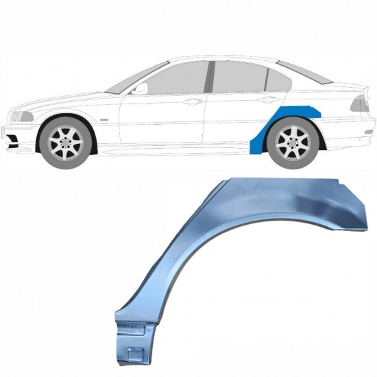 Aizmugurējā arka daļa maza priekš BMW E46 3 1998-2005 / Kreisā 6201