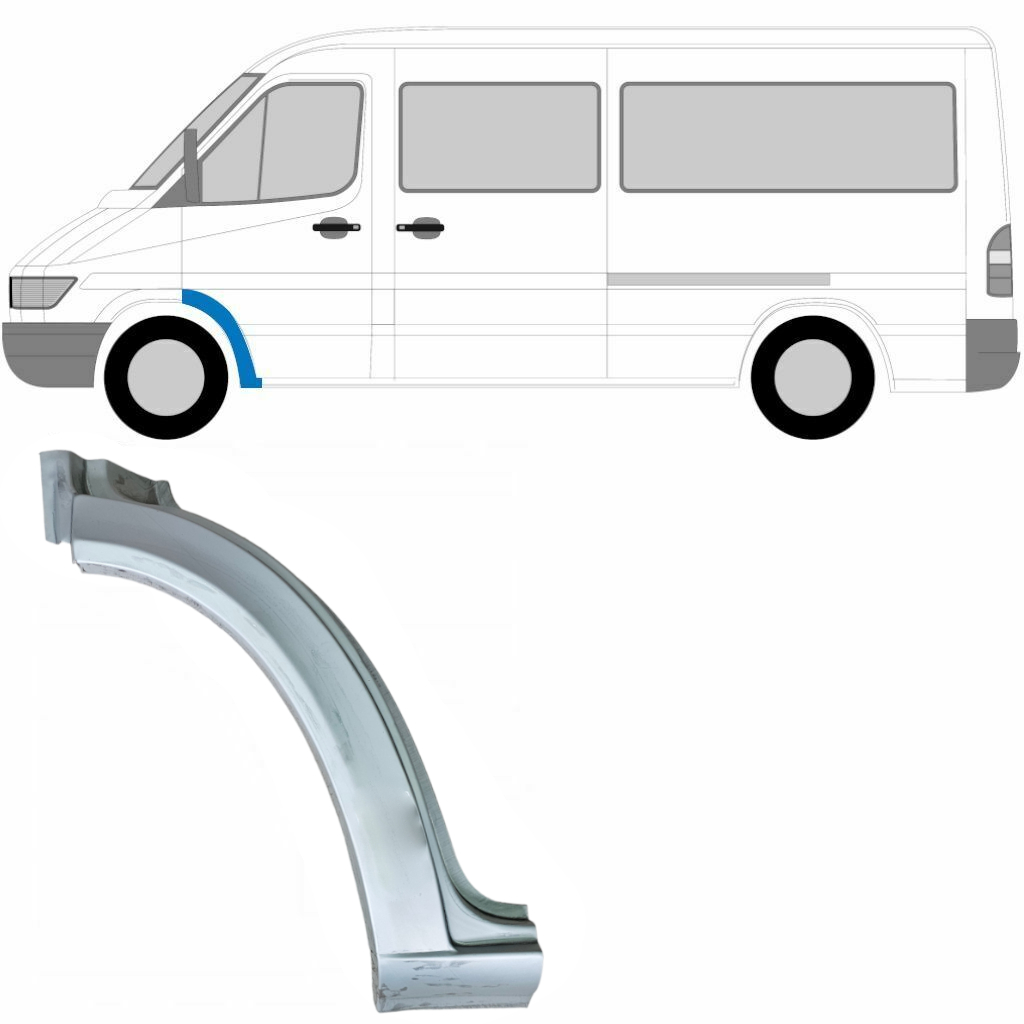 Priekšējā Spārna Daļa Priekš Mercedes Sprinter 1995-2006 / Kreisā 5304