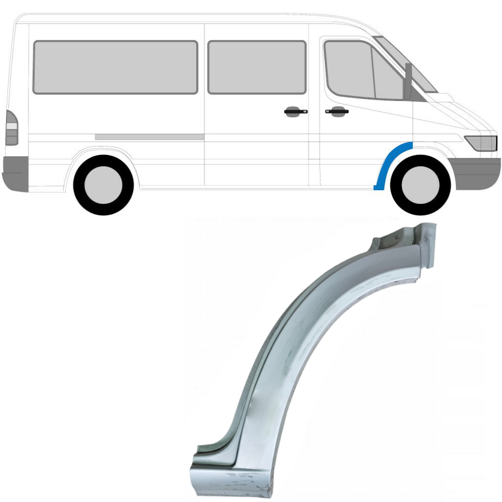 Priekšējā Spārna Daļa Priekš Mercedes Sprinter 1995-2006 / Labā 5301