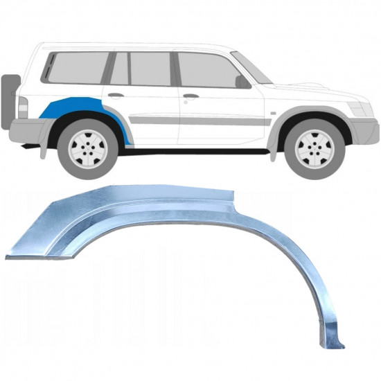 Aizmugurējā arka priekš Nissan Patrol 1997-2009 / Labā 6262