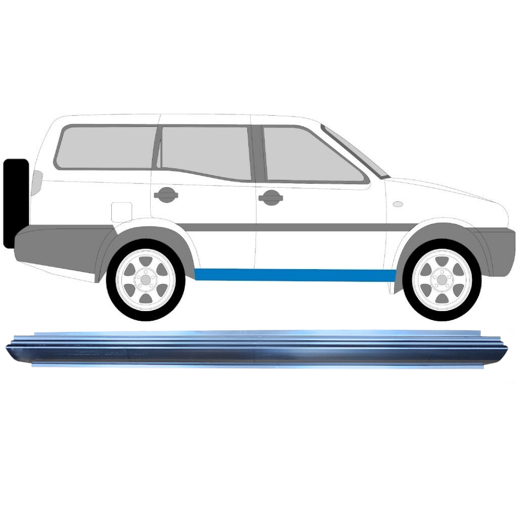 Slieksnis Priekš Nissan Terrano Ii 1993-2005 / Kreisais = Labais (Simetrisks) 6348