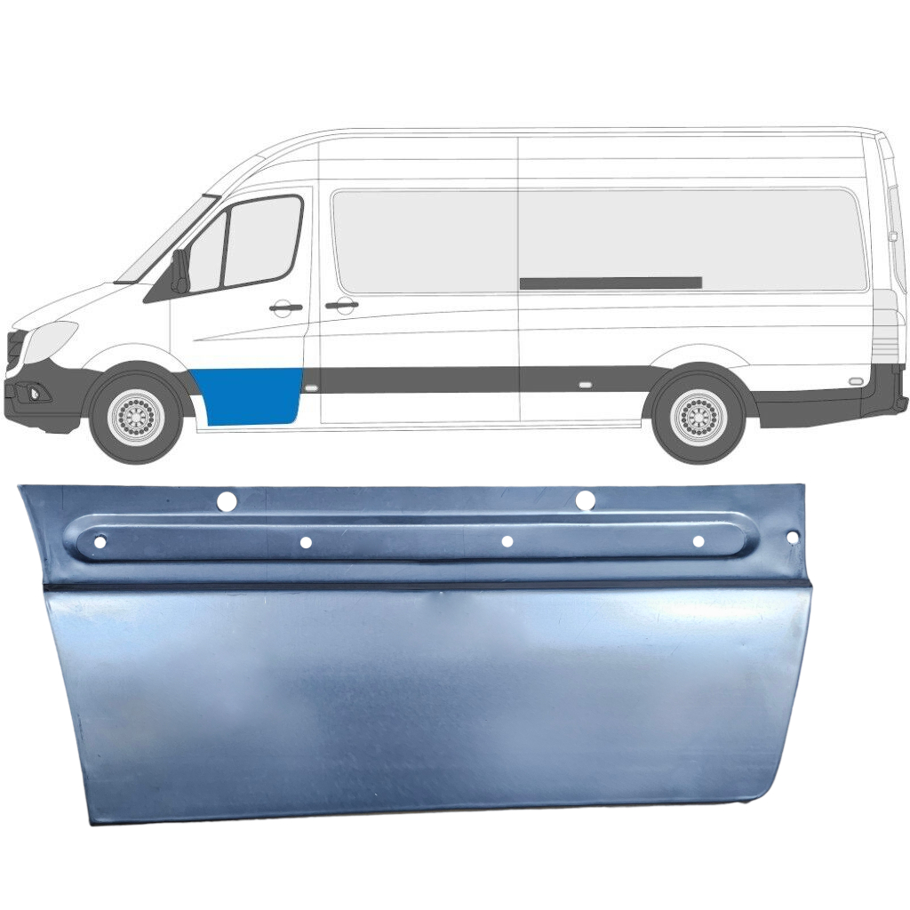 Priekšpuse Durvju Panelis Priekš Mercedes Sprinter 2006 - / Kreisā 5724