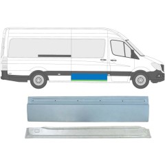 Bīdāmo durvju apakšējā loksne priekš Mercedes Sprinter 2006-2018 / Labā / Komplekts 5849